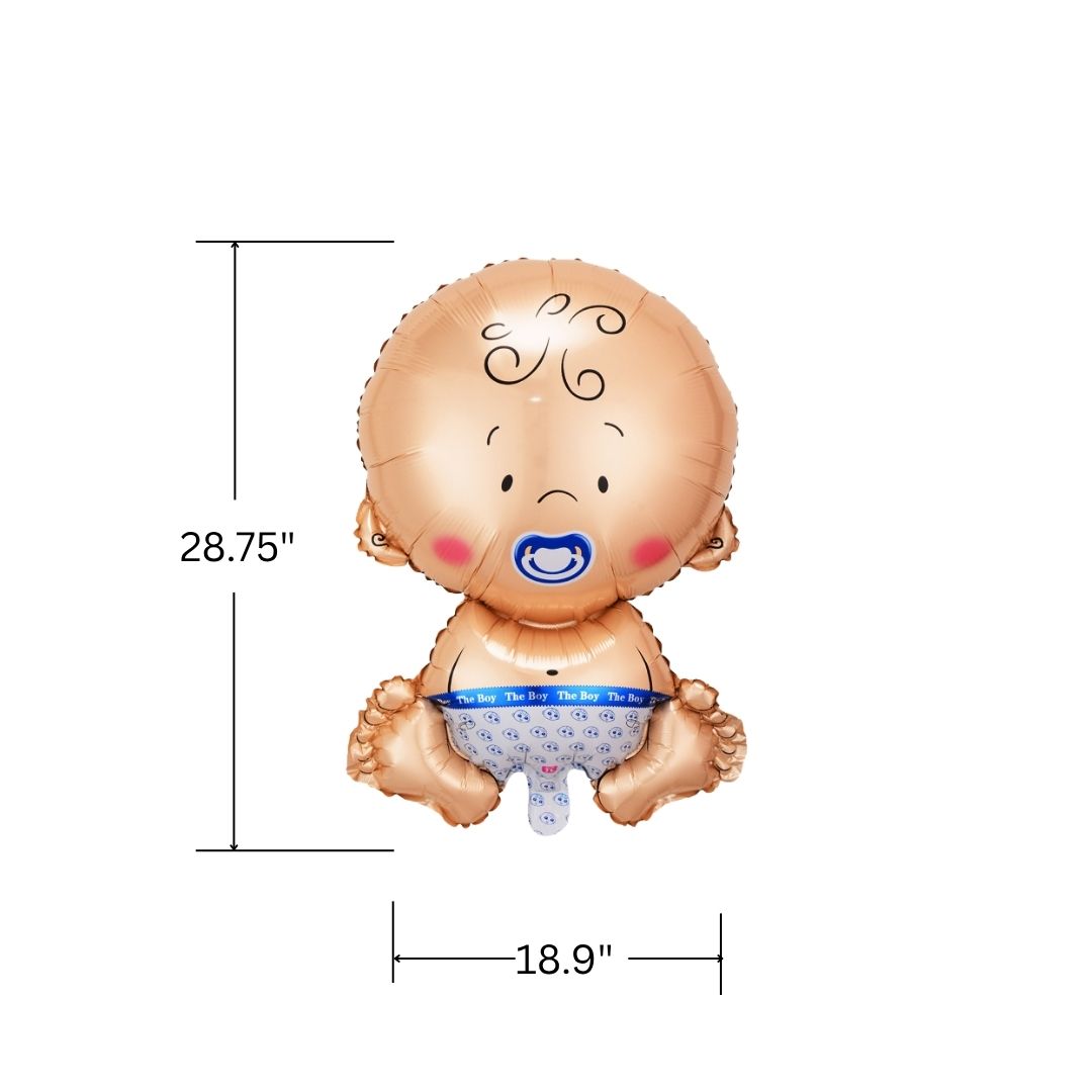 Baby Boy Foil Balloon -22.5" Blue with Pacifier
