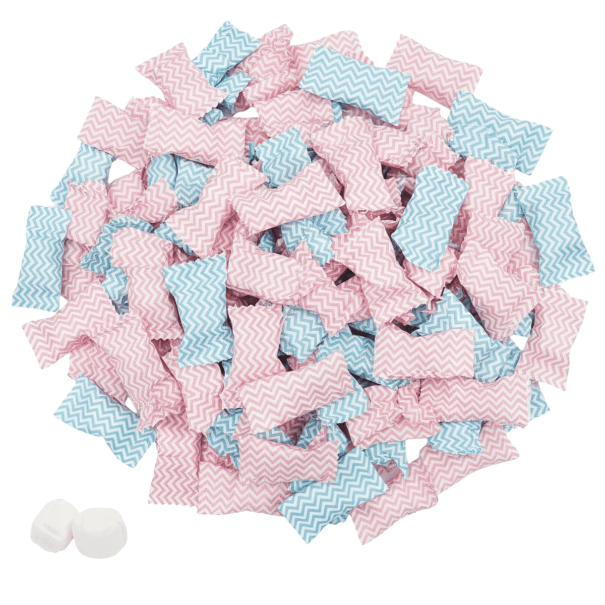 220ct Blue and Pink Candy Buttermints – Individually Wrapped Candy for Gender Reveal, Baby Shower Favors, Graduation, and Party Sweets