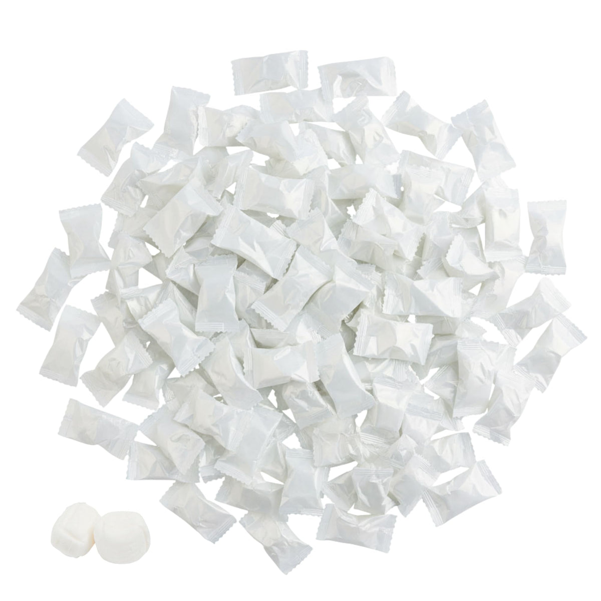 220ct White Buttermints Individually Wrapped – Bulk Wedding Mints, Soft Butter Mints for Candy Buffet, Party Favors & Hospitality
