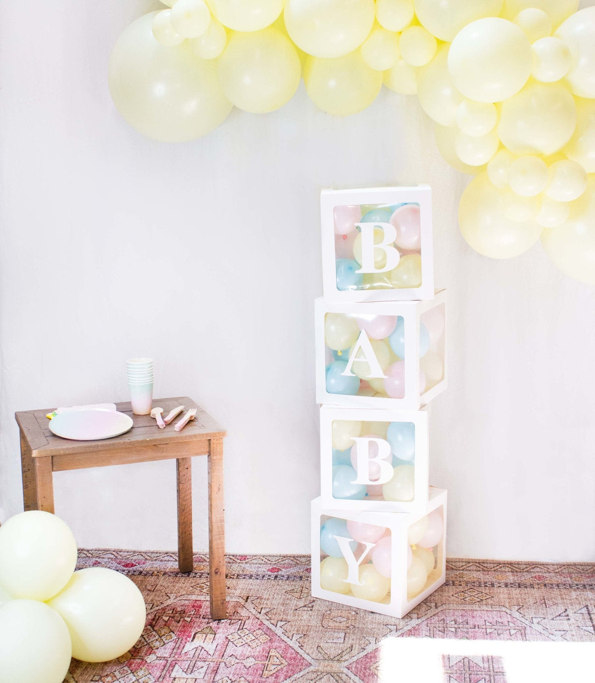 Baby Shower Balloon Blocks