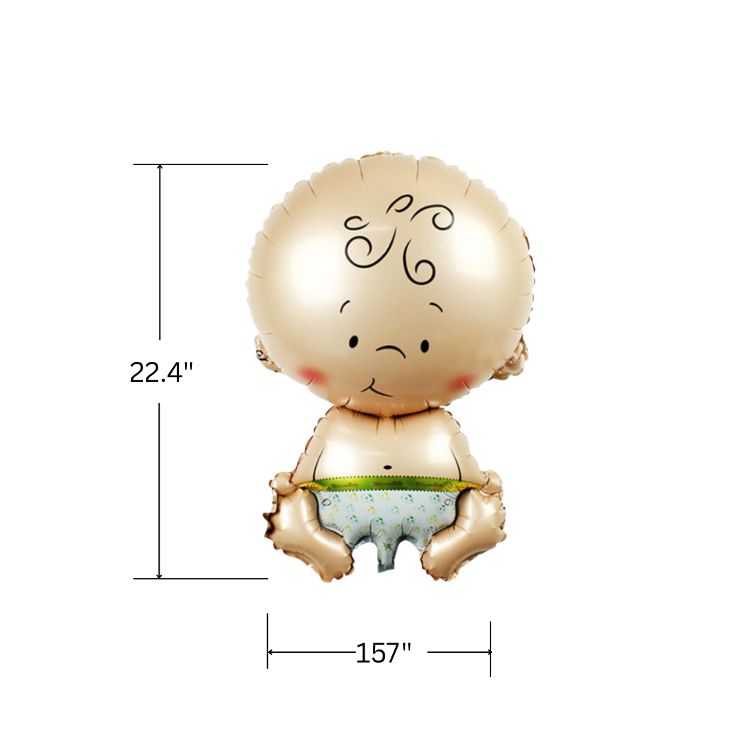 Baby Boy Foil Balloon – 22.5" Baby Boy Balloon Decoration for Baby Shower, Balloon Arch, Wall & Bouquet Display