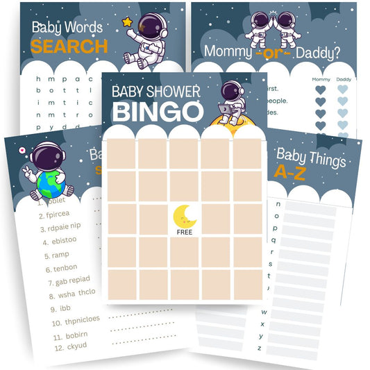 Houston We're Having a Baby - Baby Shower Card Game Bundle